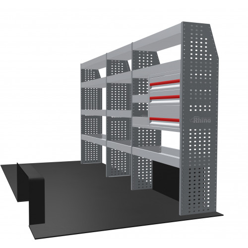 NEW MR4 Modular Racking - Drawer & Shelf - MR075-DS