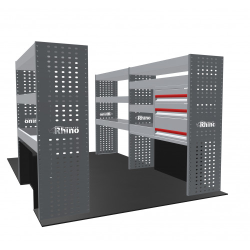 NEW MR4 Modular Racking - Drawer & Shelf - MR215-DS