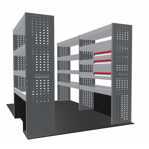 NEW MR4 Modular Racking - Drawer & Shelf - MR221-DS